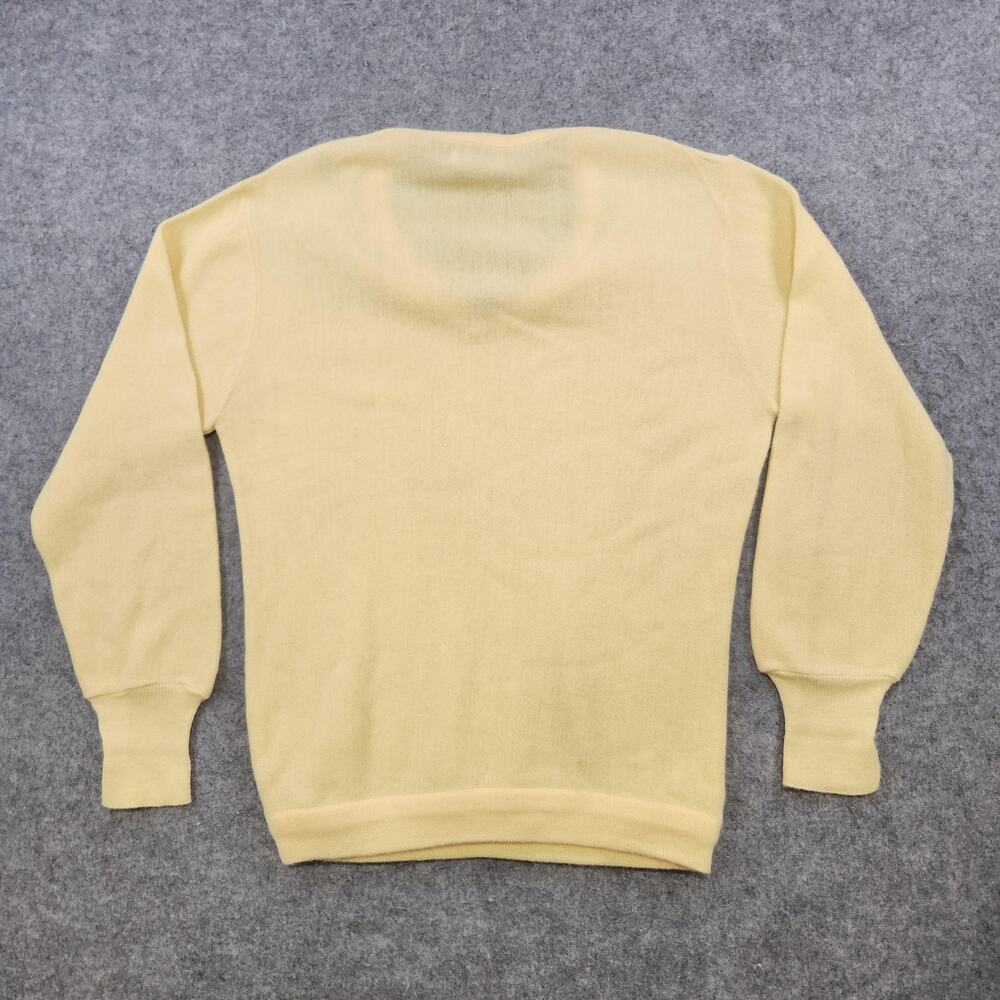 Vintage IZOD Lacoste Sweater Mens Large V Neck Pullover Crocodile 80s Knit USA - Picture 10 of 11